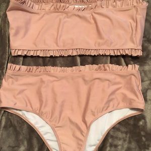 High Waist Ruffle Bikini